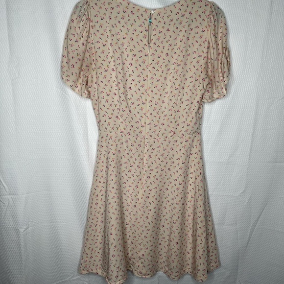MADEWELL MicroFloral Flutter Sleeve Mini Dress 90s - Picture 10 of 13
